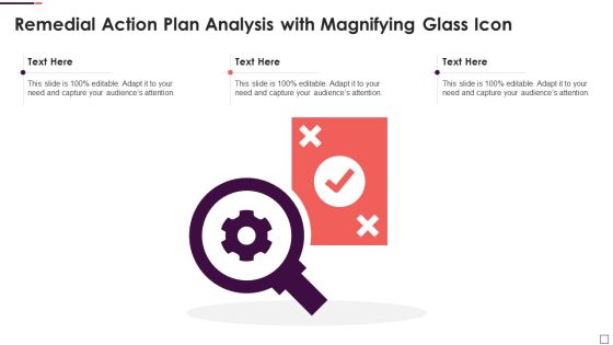 Remedial Action Plan Analysis With Magnifying Glass Icon Pictures PDF Remedial Action Plan Analysis With Magnifying Glass Icon Pictures PDF