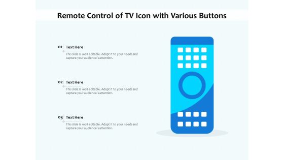 Remote Control Of TV Icon With Various Buttons Ppt PowerPoint Presentation File Example PDF Remote Control Of TV Icon With Various Buttons Ppt PowerPoint Presentation File Example PDF