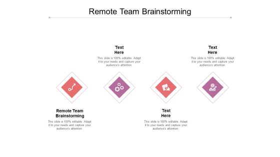 Remote Team Brainstorming Ppt PowerPoint Presentation Outline Cpb Remote Team Brainstorming Ppt PowerPoint Presentation Outline Cpb