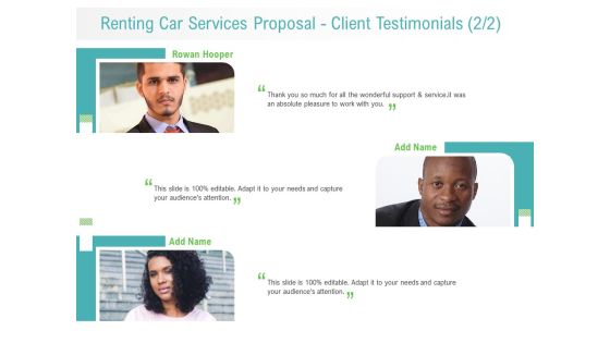 Renting Car Services Proposal Client Testimonials Teamwork Structure PDF Renting Car Services Proposal Client Testimonials Teamwork Structure PDF