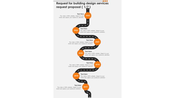 Request For Building Design Services Request Proposal One Pager Sample Example Document Request For Building Design Services Request Proposal One Pager Sample Example Document