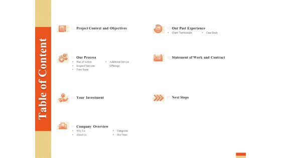 Research Advancement Services Table Of Content Microsoft PDF