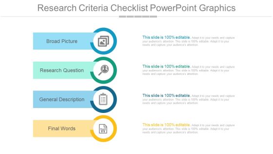 Research Criteria Checklist Powerpoint Graphics Research Criteria Checklist Powerpoint Graphics