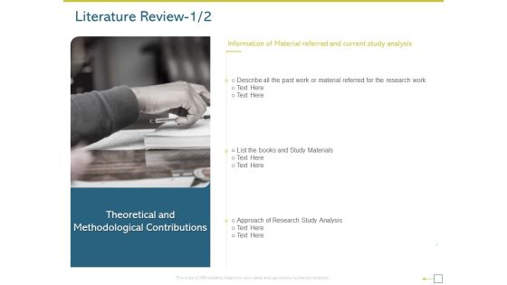 Research Proposal For A Dissertation Or Thesis Literature Review Ideas PDF