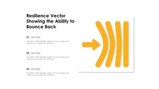 Resilience Vector Showing The Ability To Bounce Back Ppt PowerPoint Presentation Model Good PDF