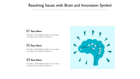 Resolving Issues With Brain And Innovation Symbol Ppt PowerPoint Presentation Icon Infographic Template PDF Resolving Issues With Brain And Innovation Symbol Ppt PowerPoint Presentation Icon Infographic Template PDF
