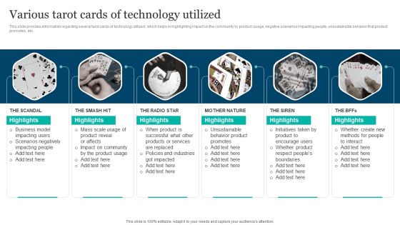 Responsible Technology Playbook Various Tarot Cards Of Technology Utilized Topics PDF Responsible Technology Playbook Various Tarot Cards Of Technology Utilized Topics PDF
