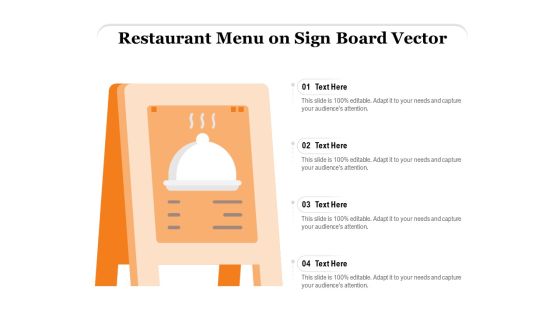 Restaurant Menu On Sign Board Vector Ppt PowerPoint Presentation Gallery Graphics Design PDF Restaurant Menu On Sign Board Vector Ppt PowerPoint Presentation Gallery Graphics Design PDF