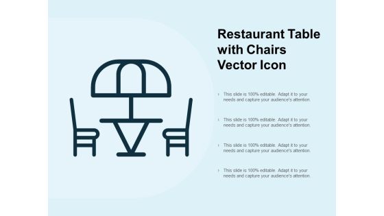 Restaurant Table With Chairs Vector Icon Ppt PowerPoint Presentation Infographic Template Elements Restaurant Table With Chairs Vector Icon Ppt PowerPoint Presentation Infographic Template Elements