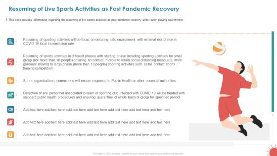 Resuming Of Live Sports Activities As Post Pandemic Recovery Graphics PDF Resuming Of Live Sports Activities As Post Pandemic Recovery Graphics PDF