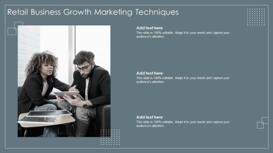 Retail Business Growth Marketing Techniques Sample PDF Retail Business Growth Marketing Techniques Sample PDF