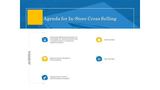 Retail Cross Selling Techniques Agenda For In Store Cross Selling Mockup PDF Retail Cross Selling Techniques Agenda For In Store Cross Selling Mockup PDF