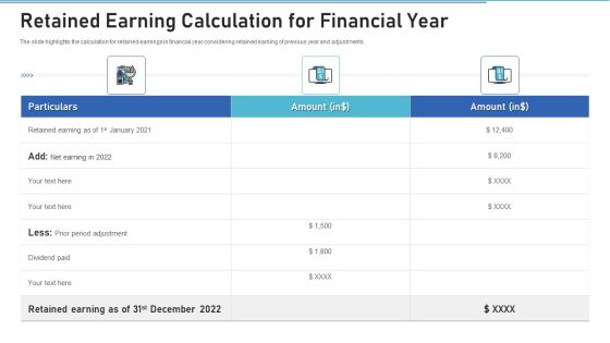 Retained Earning Calculation For Financial Year Pictures PDF Retained Earning Calculation For Financial Year Pictures PDF