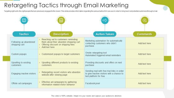 Retargeting Tactics Through Email Marketing Structure PDF Retargeting Tactics Through Email Marketing Structure PDF