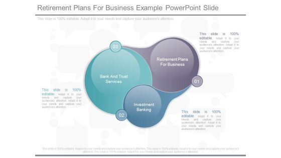 Retirement Plans For Business Example Powerpoint Slide