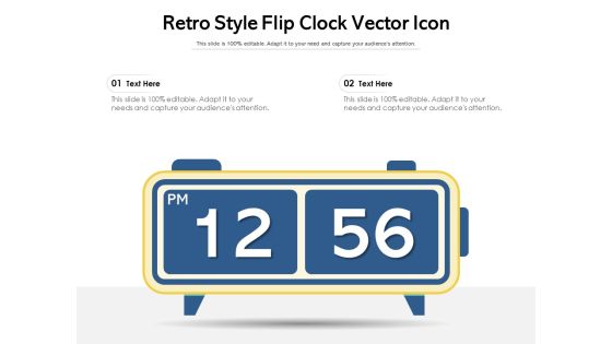 Retro Style Flip Clock Vector Icon Ppt PowerPoint Presentation Gallery Example Introduction PDF Retro Style Flip Clock Vector Icon Ppt PowerPoint Presentation Gallery Example Introduction PDF