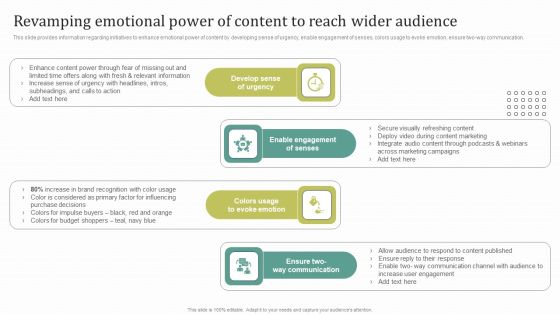 Revamping Emotional Power Of Content To Reach Wider Audience Microsoft PDF
