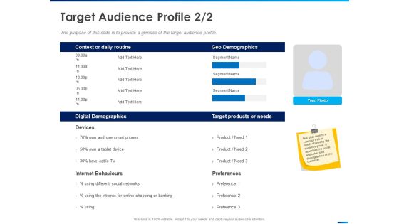 Revamping Firm Presence Through Relaunching Target Audience Profile Target Ppt PowerPoint Presentation File Introduction PDF