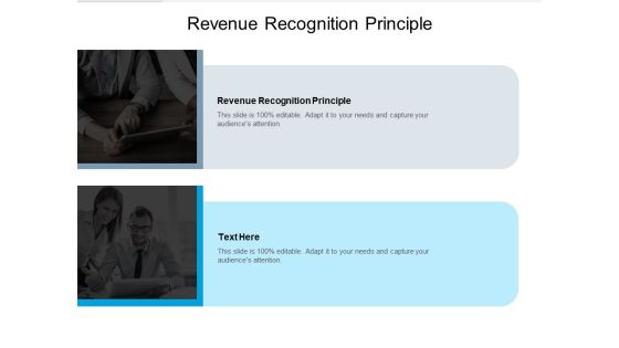 Revenue Recognition Principle Ppt PowerPoint Presentation Summary Diagrams Cpb