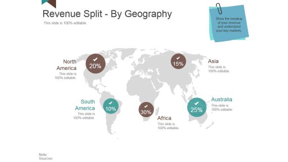 Revenue Split By Geography Ppt PowerPoint Presentation Summary Model Revenue Split By Geography Ppt PowerPoint Presentation Summary Model