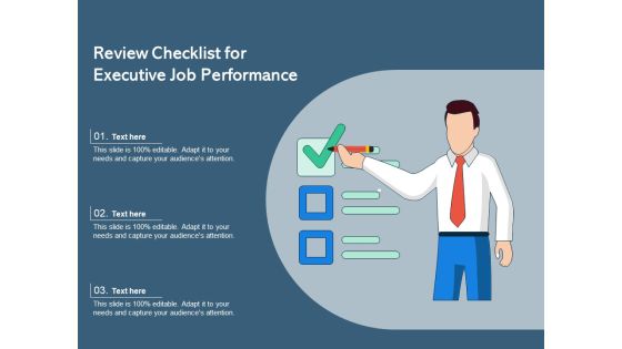 Review Checklist For Executive Job Performance Ppt PowerPoint Presentation File Outline PDF Review Checklist For Executive Job Performance Ppt PowerPoint Presentation File Outline PDF