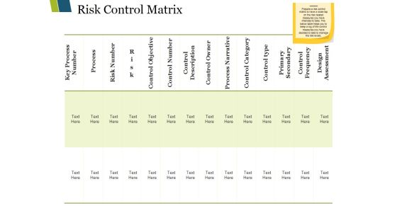 Risk Control Matrix Ppt PowerPoint Presentation Model Samples Risk Control Matrix Ppt PowerPoint Presentation Model Samples