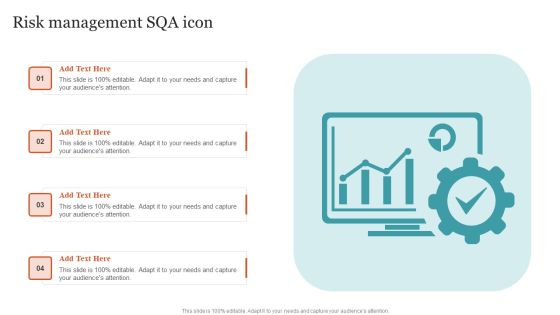 Risk Management SQA Icon Ppt PowerPoint Presentation File Design Ideas PDF