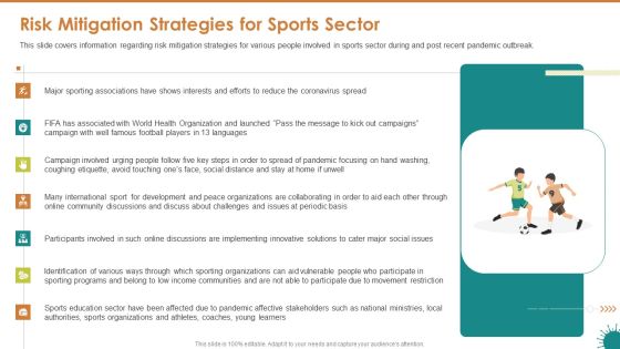 Risk Mitigation Strategies For Sports Sector Ppt File Graphics Tutorials PDF Risk Mitigation Strategies For Sports Sector Ppt File Graphics Tutorials PDF