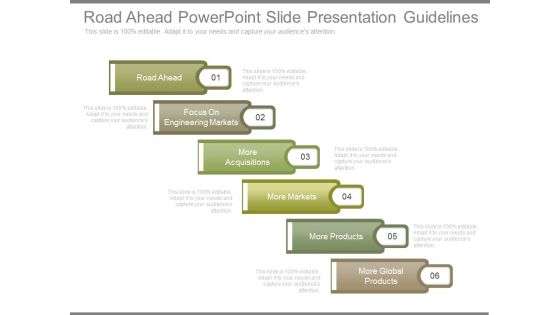 Road Ahead Powerpoint Slide Presentation Guidelines