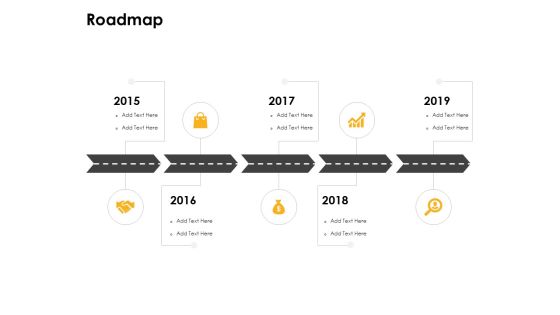 Roadmap 2015 To 2019 Years Ppt PowerPoint Presentation Portfolio Background Designs