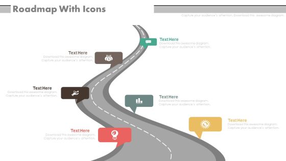 Roadmap Diagram With Icons For Business Milestones Powerpoint Slides Roadmap Diagram With Icons For Business Milestones Powerpoint Slides