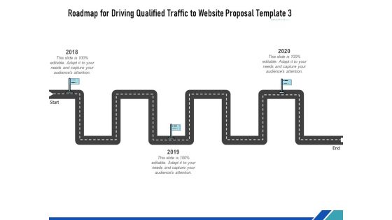 Roadmap For Driving Qualified Traffic To Website Proposal Template Three Flow Process Ppt Show PDF Roadmap For Driving Qualified Traffic To Website Proposal Template Three Flow Process Ppt Show PDF