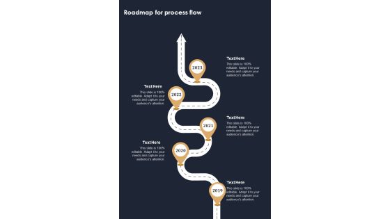 Roadmap For Process Flow Television Marketing Campaign Proposal One Pager Sample Example Document Roadmap For Process Flow Television Marketing Campaign Proposal One Pager Sample Example Document