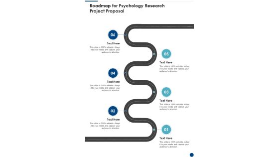 Roadmap For Psychology Research Project Proposal One Pager Sample Example Document Roadmap For Psychology Research Project Proposal One Pager Sample Example Document