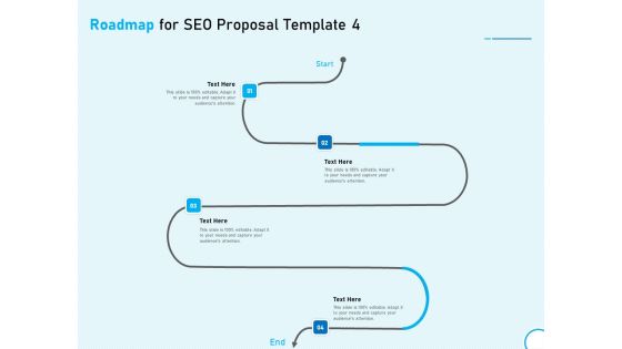 Roadmap For SEO Proposal 4 Step Process Ppt Infographic Template Graphic Images PDF