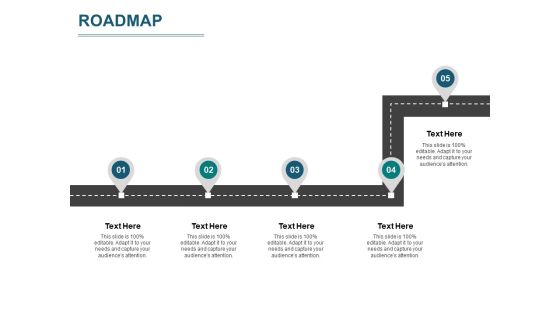 Roadmap Four Process Flow Ppt PowerPoint Presentation Model File Formats