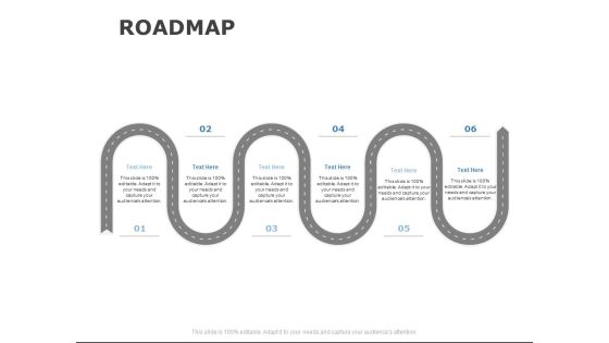 Roadmap Six Stage Ppt PowerPoint Presentation File Example
