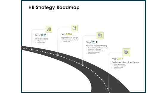 Roadmap Success People Analytics HR Strategy Roadmap Ppt Infographic Template Ideas PDF