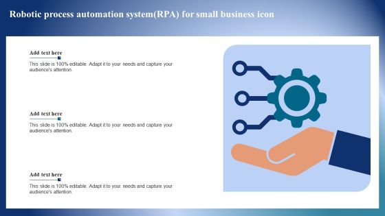 Robotic Process Automation Systemrpa For Small Business Icon Download PDF Robotic Process Automation Systemrpa For Small Business Icon Download PDF