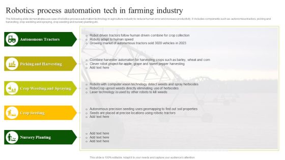Robotics Process Automation Tech In Farming Industry Sample PDF Robotics Process Automation Tech In Farming Industry Sample PDF