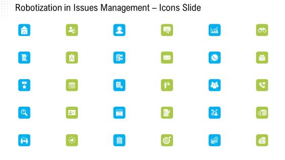 Robotization In Issues Management Icons Slide Ppt File Gallery PDF Robotization In Issues Management Icons Slide Ppt File Gallery PDF