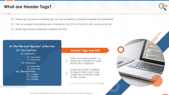 Role Of Header Tags In SEO Training Ppt Role Of Header Tags In SEO Training Ppt