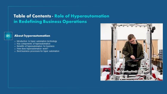 Role Of Hyperautomation In Redefining Business Operations Table Of Contents Guidelines PDF Role Of Hyperautomation In Redefining Business Operations Table Of Contents Guidelines PDF
