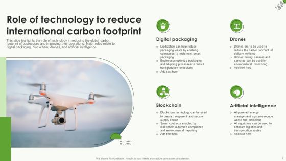 Role Of Technology To Reduce International Carbon Footprint Mockup PDF Role Of Technology To Reduce International Carbon Footprint Mockup PDF