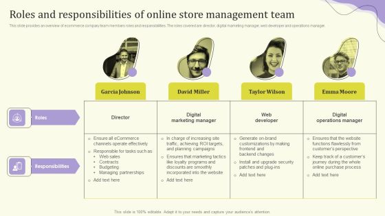 Roles And Responsibilities Of Online Store Management Team Microsoft PDF Roles And Responsibilities Of Online Store Management Team Microsoft PDF