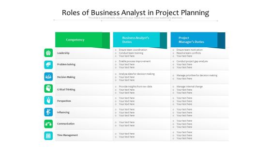 Roles Of Business Analyst In Project Planning Ppt PowerPoint Presentation Icon Designs Download PDF Roles Of Business Analyst In Project Planning Ppt PowerPoint Presentation Icon Designs Download PDF