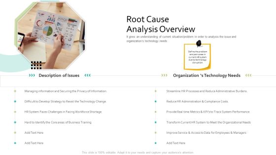 Root Cause Analysis Overview Human Resource Information System For Organizational Effectiveness Summary PDF Root Cause Analysis Overview Human Resource Information System For Organizational Effectiveness Summary PDF