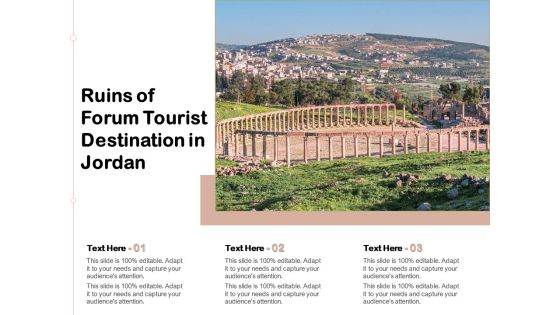 Ruins Of Forum Tourist Destination In Jordan Ppt PowerPoint Presentation Portfolio Sample PDF