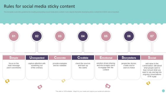 Rules For Social Media Sticky Content Playbook For Promoting Social Media Brands Professional PDF Rules For Social Media Sticky Content Playbook For Promoting Social Media Brands Professional PDF