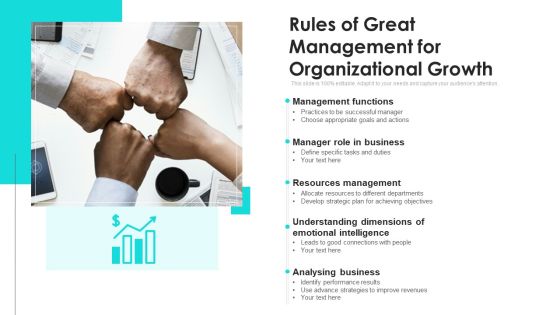 Rules Of Great Management For Organizational Growth Ppt Model Topics PDF Rules Of Great Management For Organizational Growth Ppt Model Topics PDF